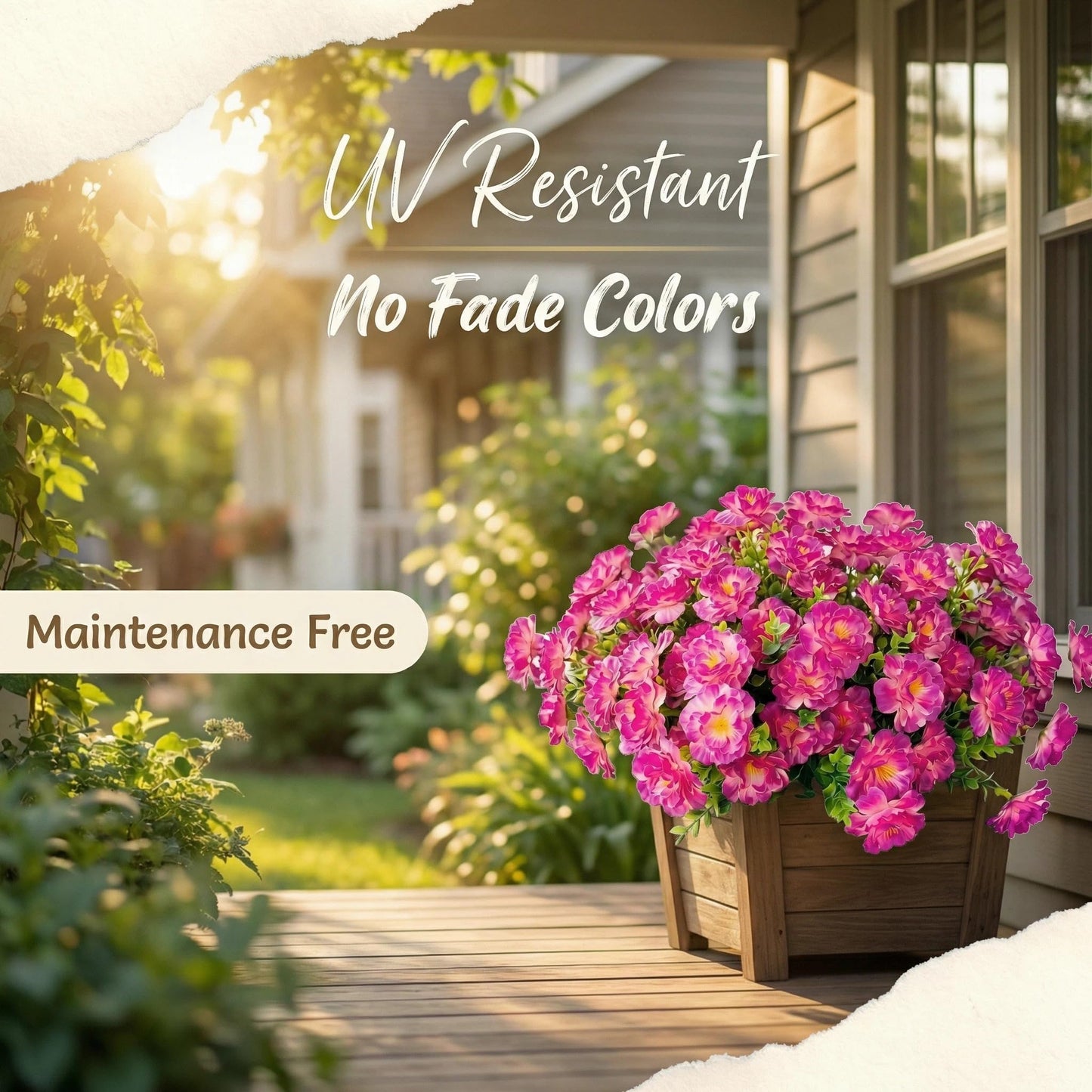 12 Pack Artificial Hibiscus Flowers UV Resistant Fake Silk Flowers for Outdoors Hanging Baskets Porch Patio Garden Decor Faux Tropical Plants BST202