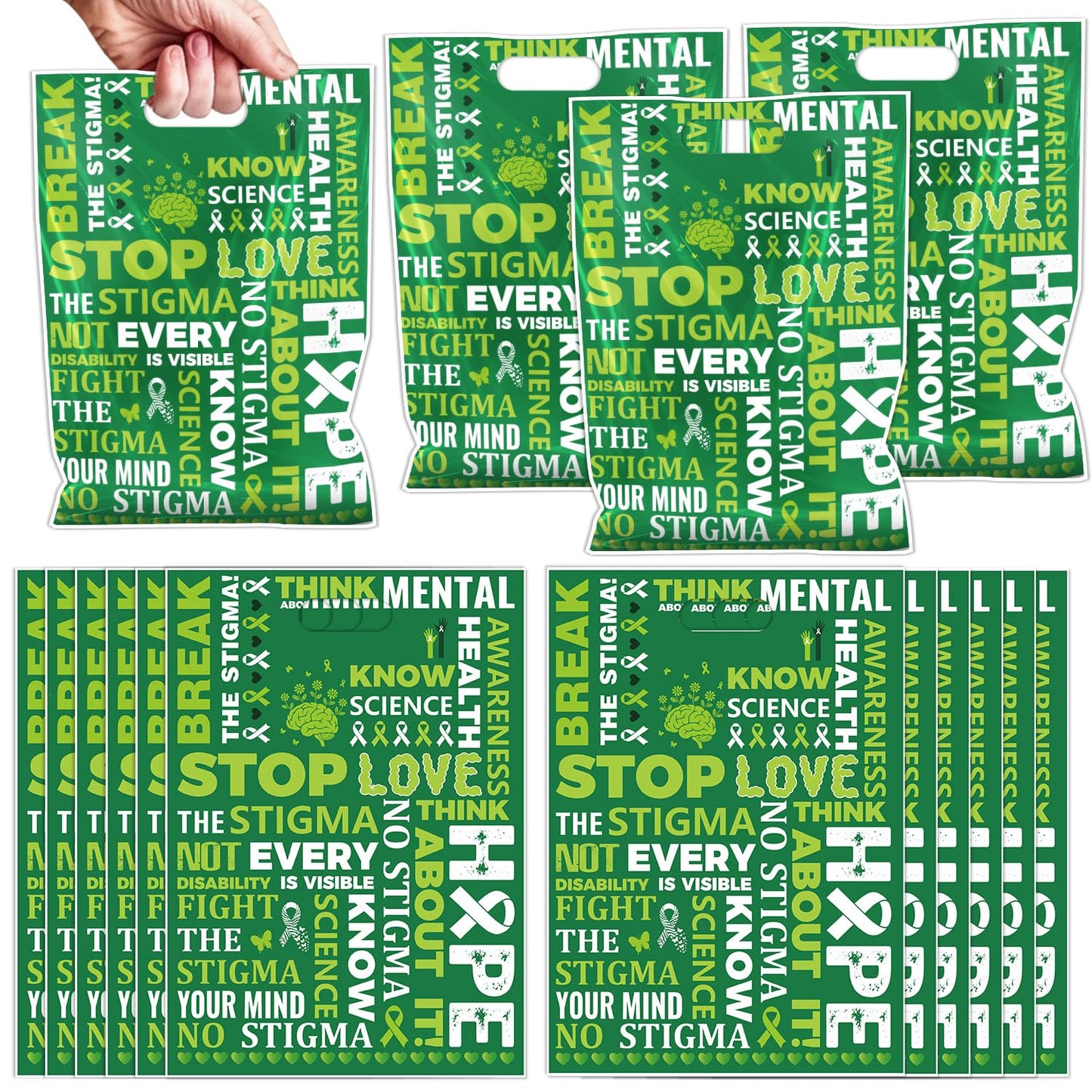 Falueqg Frog Party Favor Bags - 50 Pcs Green Frog Goodie Candy Gift Bags Summer Animal Theme Party Supplies for Birthday Baby Shower Decorations BST326H