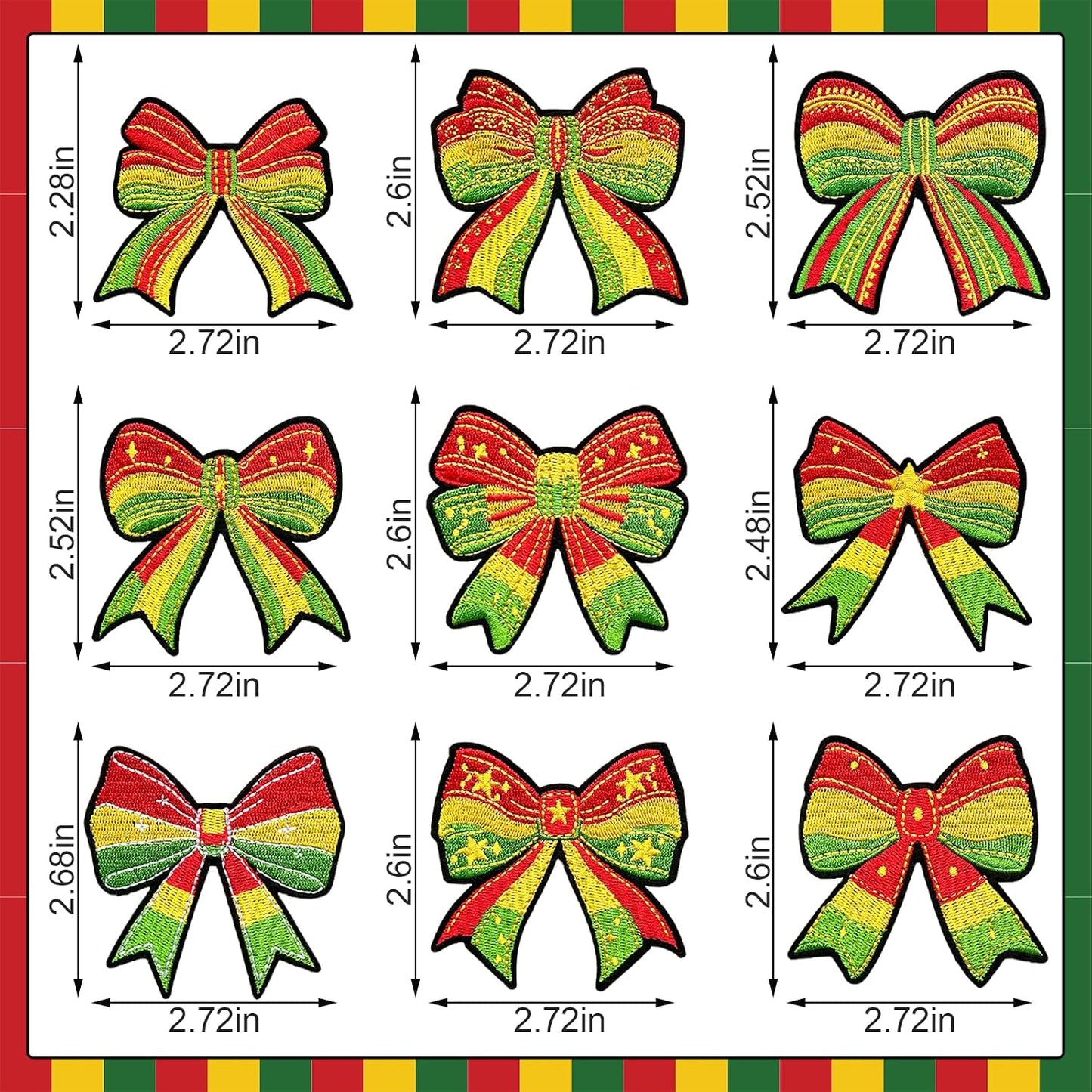 9Pcs Juneteenth Iron on Patches, Juneteenth Style Embroidered Patches DIY Craft Gifts for Women, Bow Iron on Patches for Clothes, Backpacks, Hats, Jeans, T-Shirts, Vest BST326L