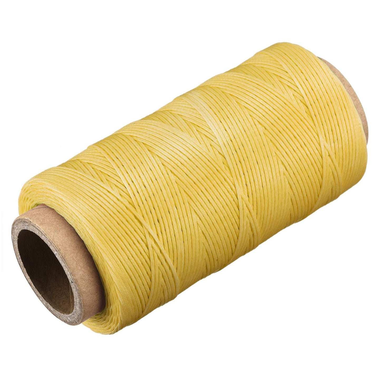 uxcell Leather Sewing Thread 186 Yards 210D/1mm Polyester Waxed Cord for Manual Sewing, Wheat BST326H