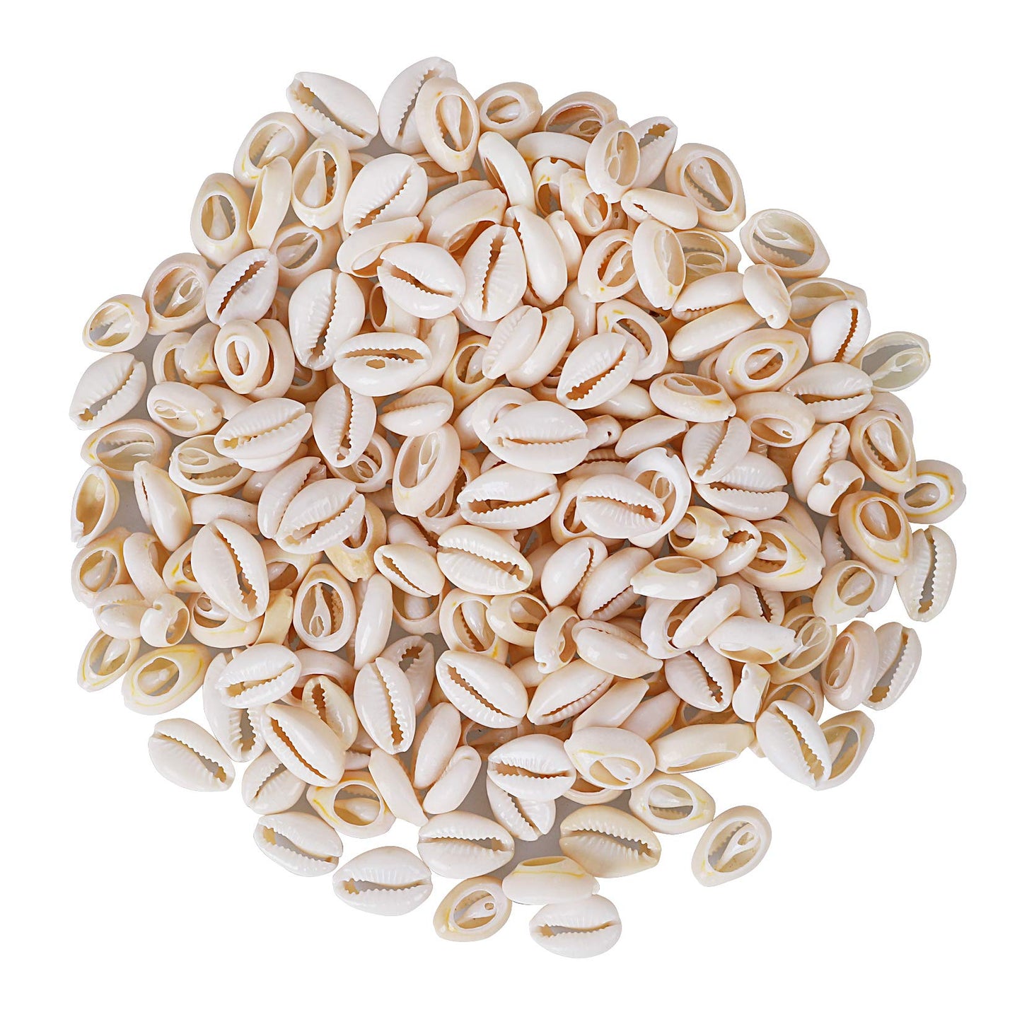 250 PCS Grey 0.71"-0.79"（18-20mm） Natural Strong Cowrie Shell Beads Smooth Cut Oval Seashells, Beach Seashells with Big Hole for DIY Craft Jewelry Making, Adorning Hair Locks and Braids BST220