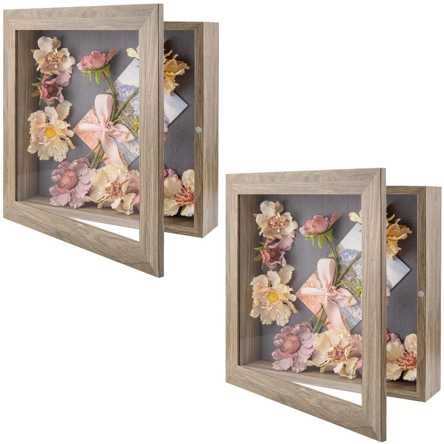Golden State Art 11x14 Shadow Box Frame Display Case - 2 inch Depth Great for Collages, Collections, Mementos, 6 Pins Included (White, 1 Pack) BST326H