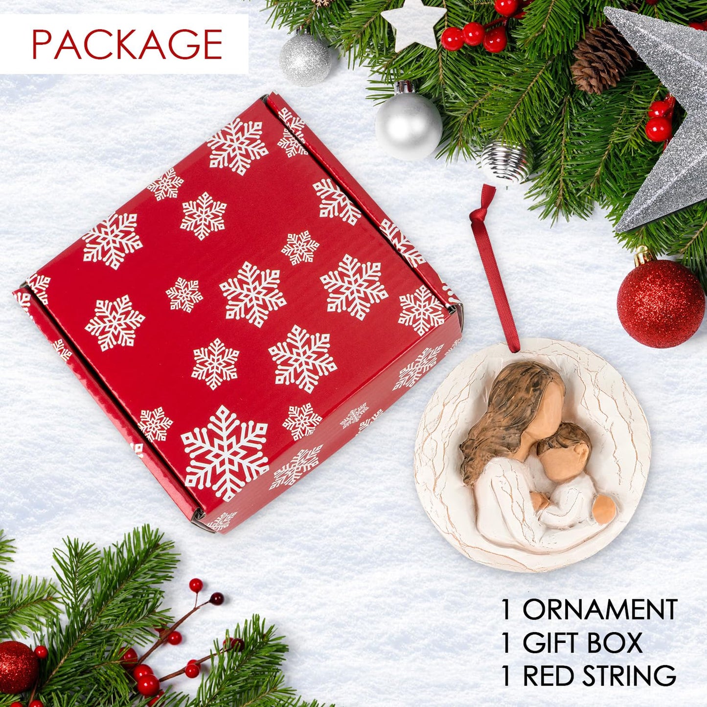 3D Christmas Ornament 2026 Wedding Gifts for Couple - Romantic Our First Christmas Married Engaged Ornament Bridal Shower Gift - Just Married Ornaments for Xmas Tree, Mr and Mrs Gifts for Newlyweds BST326H