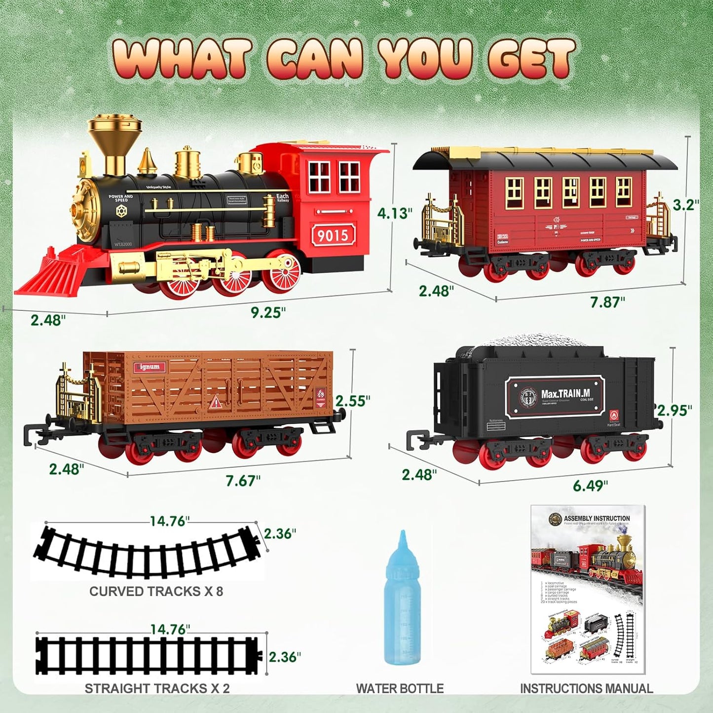 Hot Bee Train Set - Train Toys for Boys with Smokes, Lights and Sound 61