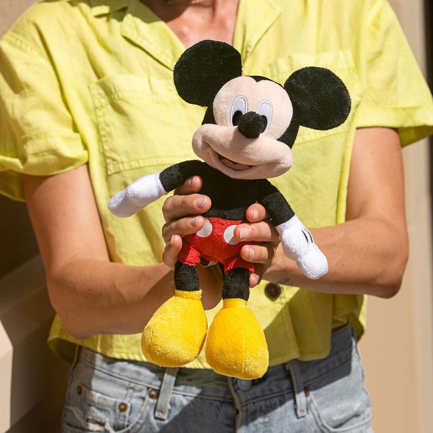 Disney Mickey Mouse Small Child Plush Toy Stuffed Character Doll - Cute, Soft & Huggable 11 Inch Original Minnie Mouse & Friends Mini Bean Bag Figure for Baby, Toddlers, Girls, Boys & Adults