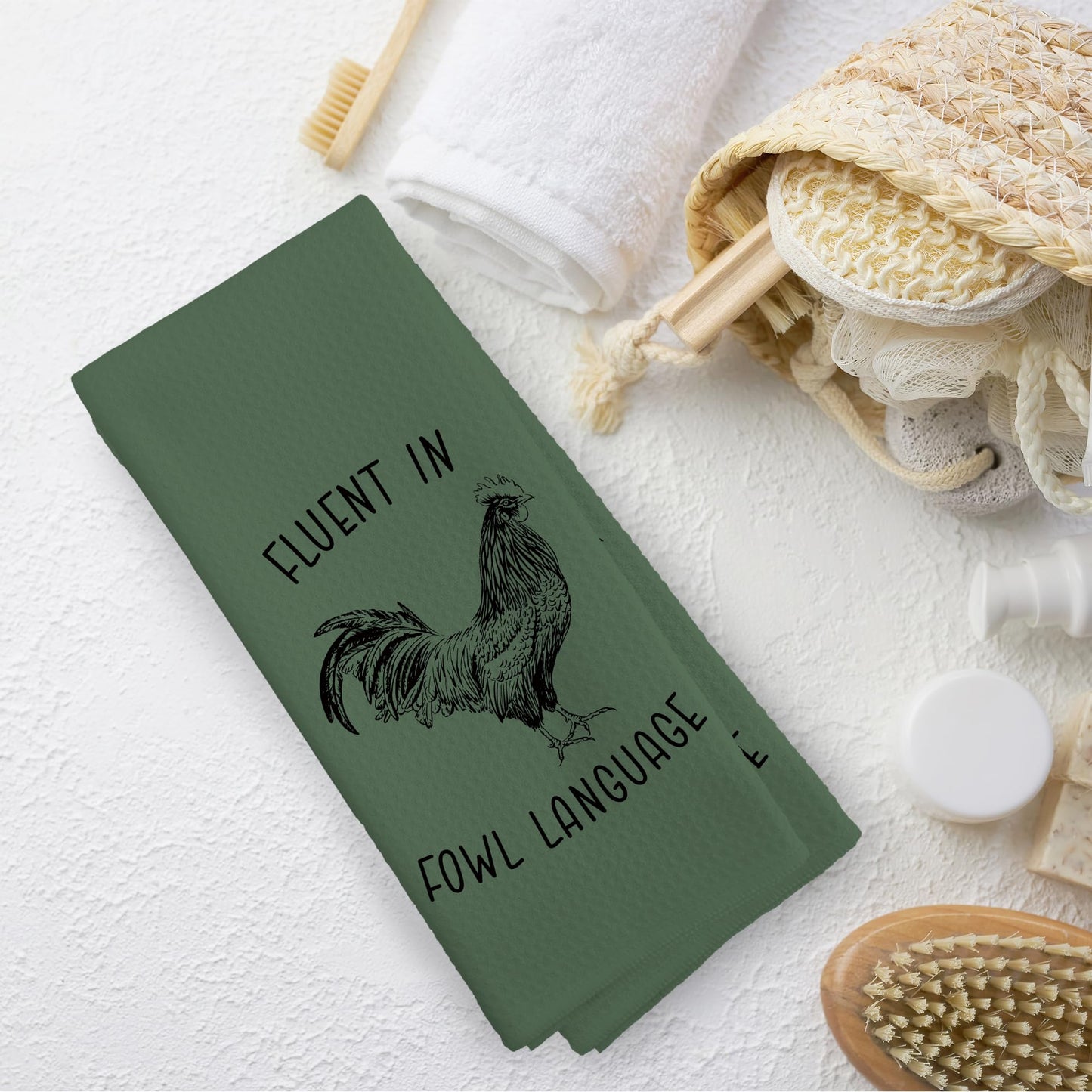 Funny Kitchen Towels Dish Towel Dishcloth 16x24 Inches, Funny Dish Towels with Sayings Towel Decorative Absorbent Hand Tea Towels for Kitchen Bathroom Decor, Humorous Gifts for Women Men BST326L