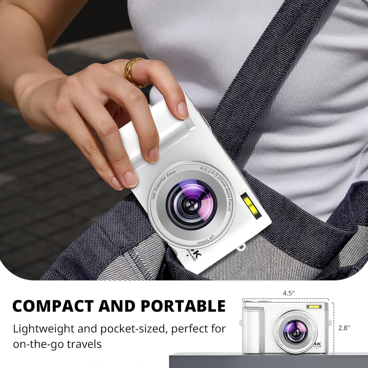 Duluvulu 4K Digital Camera for Photography 16