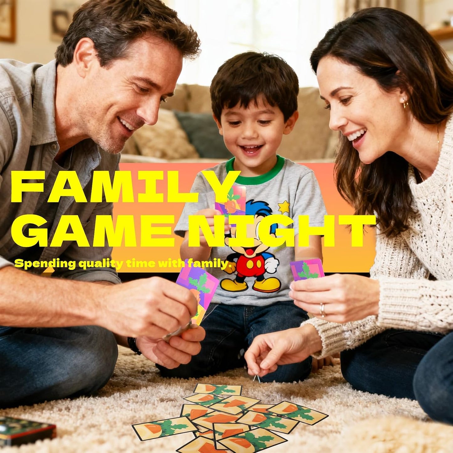 Slap Jack Fun & Colorful Card Games Set for Kids, Teens, and Families, ,Perfect for Travel,Game Night, Family Time,Simple Classic to Play,15 Minutes Playtime, 2 to 6 Players with Child-Safe Materials WN420