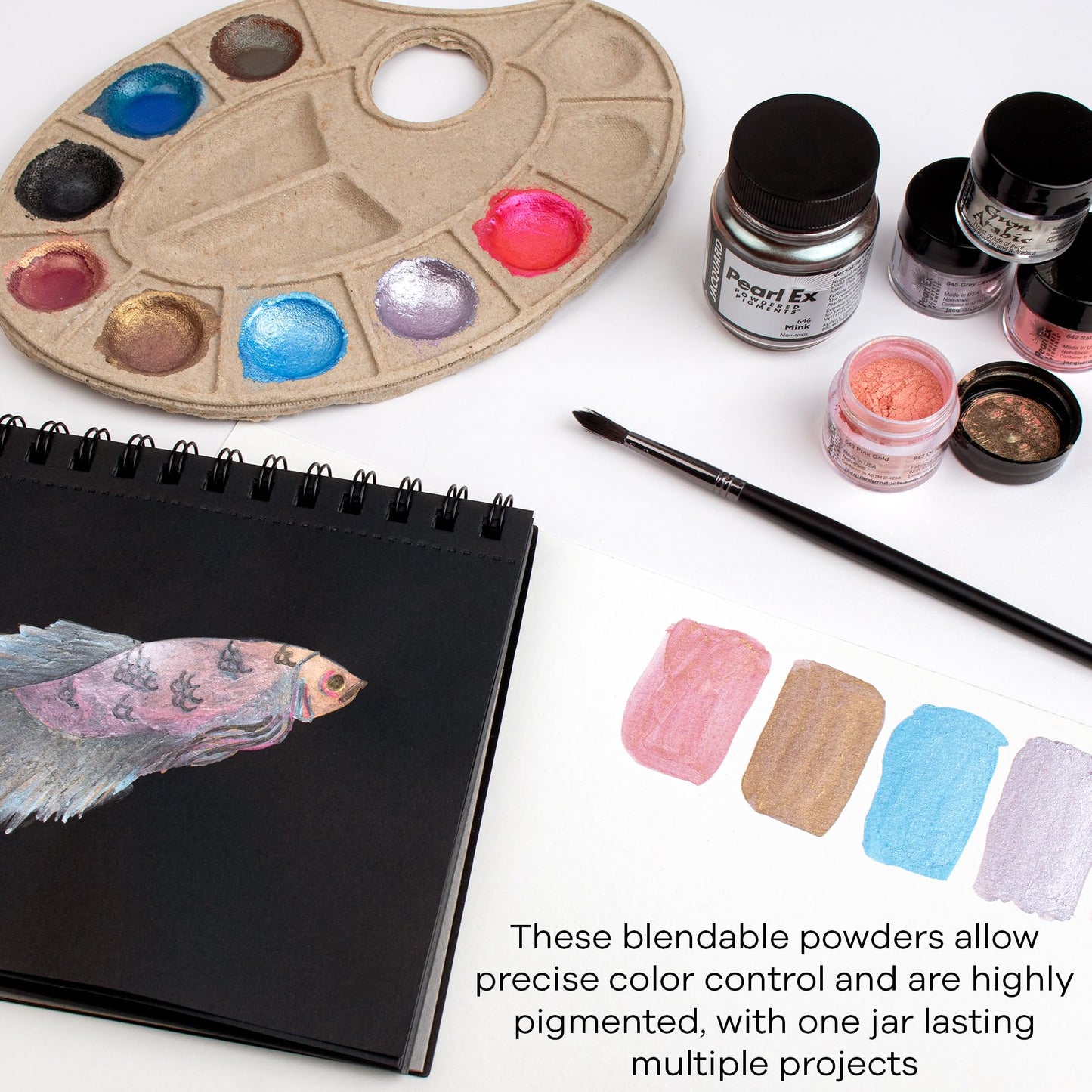 Jacquard Pearl Ex Pigment Powder 3 Grams Super Bronze - Loose Mica Powder for Epoxy Resin, Watercolors, Calligraphy Ink & Clay - Epoxy Pigment Powder - Epoxy Resin Color BST220