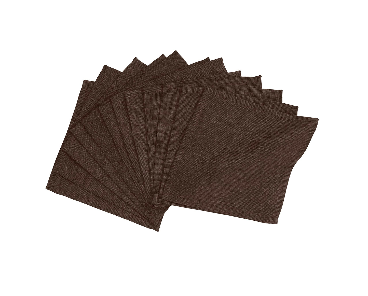 Solino Home 100% Linen Cocktail Napkins Black, Athena 6 x 6 in, Set of 12 | Small Cloth Napkins for cocktails, beverages, coasters and appetizer serving, Chambray Black, Pure Linen, OEKO-TEX Certified BST326SOLH