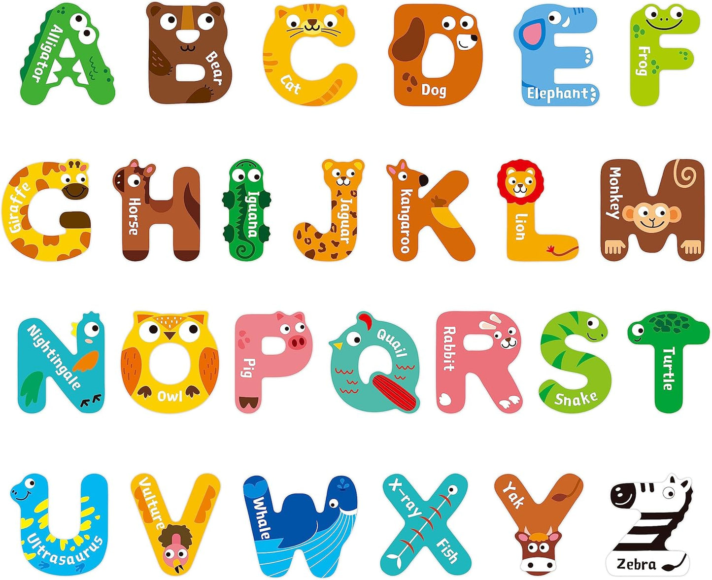 Alphabet Posters, 26 Alphabet Letters Bulletin Board Decor with PET Film Learning Tool Kindergarten Homeschool Supplies for Preschool School & Classroom BST220