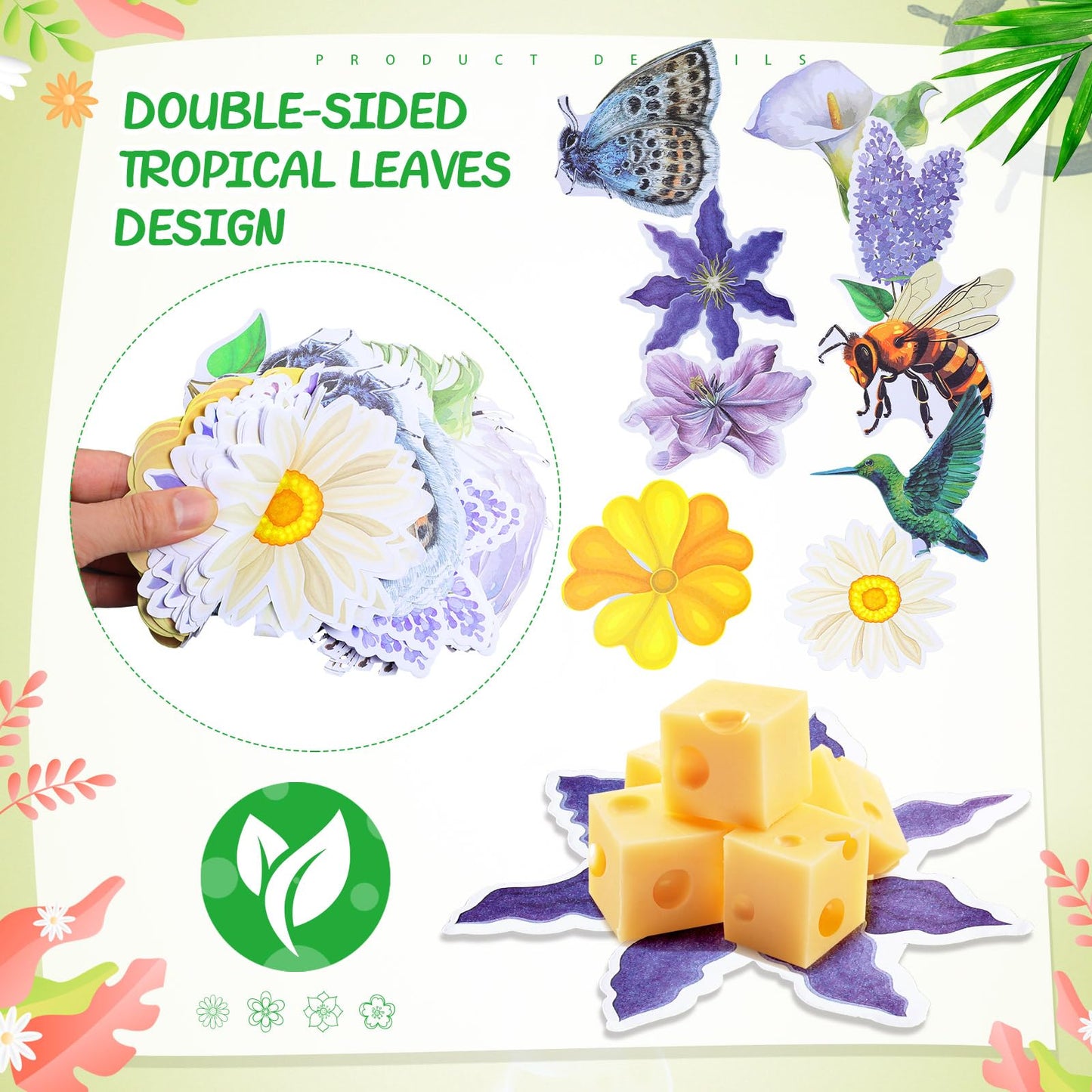Gersoniel 90 Pcs Parchment Paper Leaves, 8.66 Inch Spring Charcuterie Board Parchment Paper Leaves Cheese Decorative for Table Festival Party Serving BST220