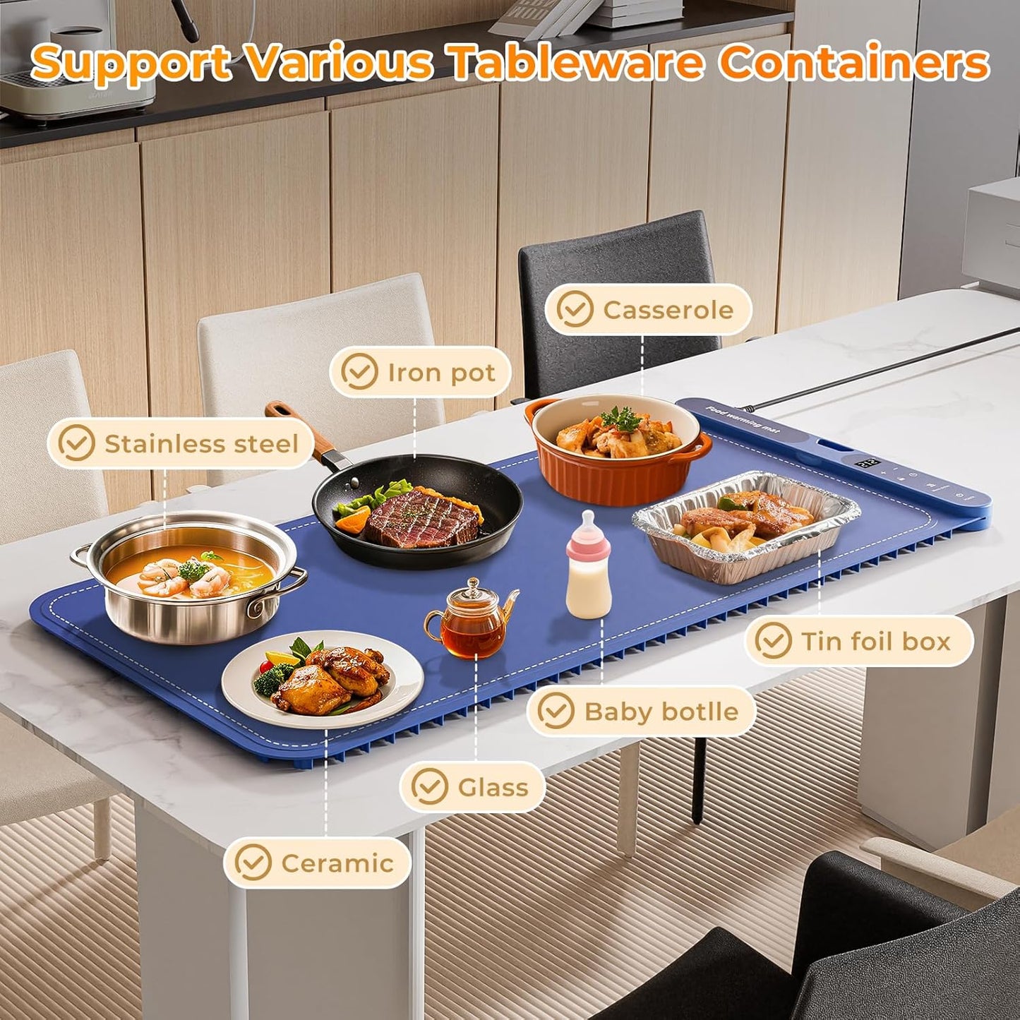 Warming Mat for Food Extra Large 32"x15" RD12
