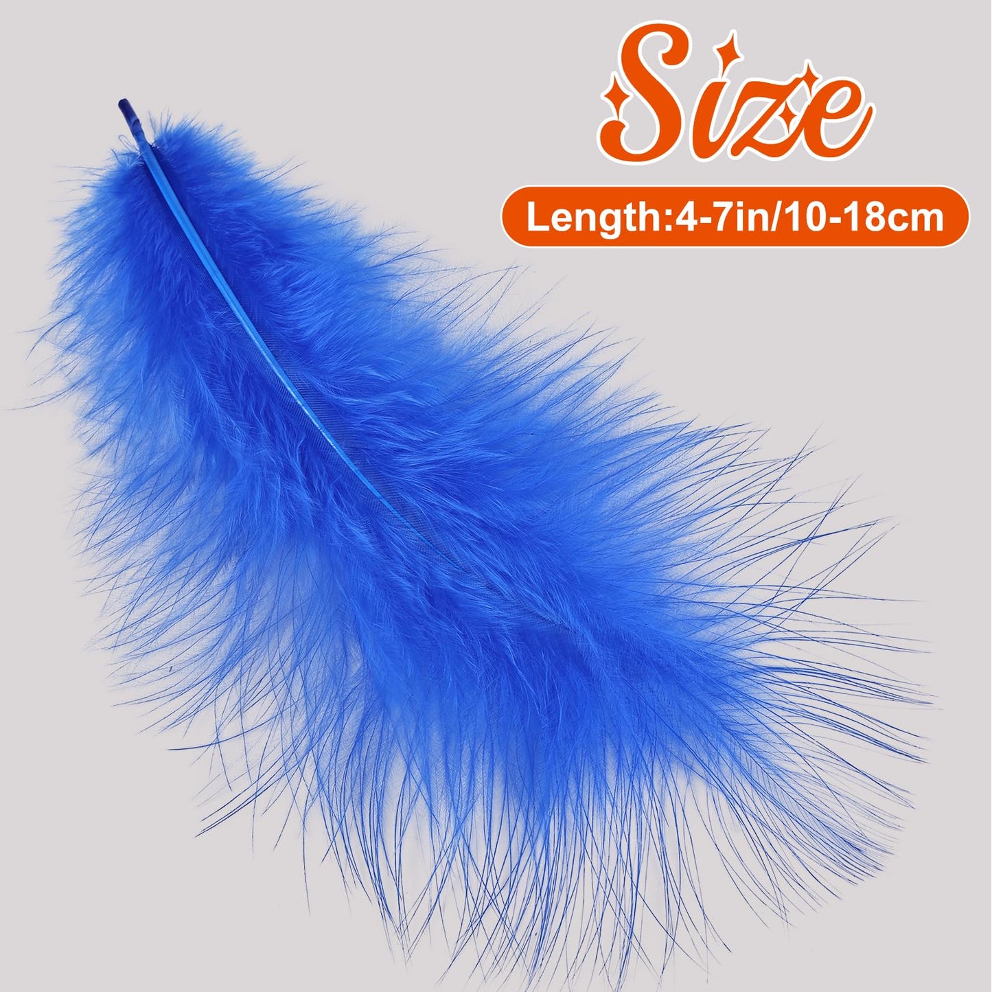 Fluffy Turkey Marabou Feathers 100pcs for Craft Dream Catcher Decoration - 4-7Inches Natural Feathers (Green) BST220