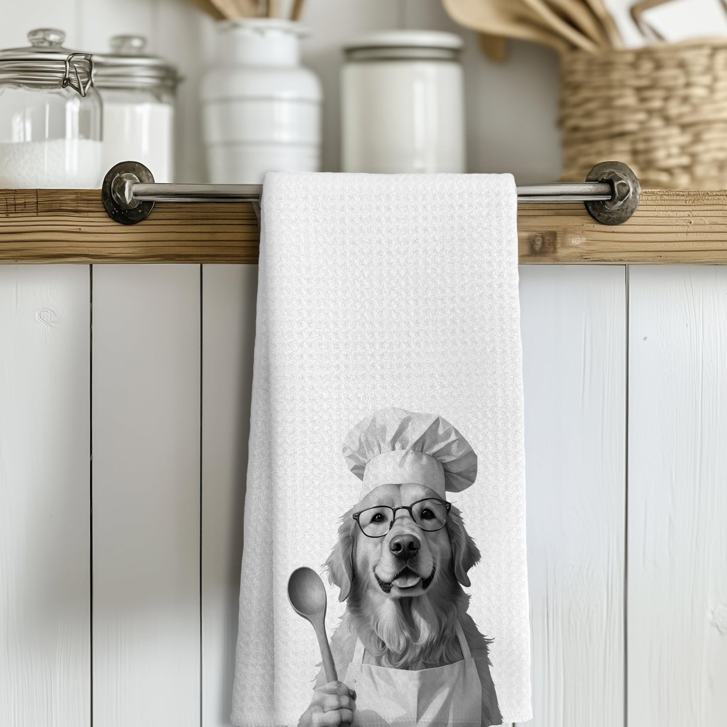 Funny Black Labrador Retriever Kitchen Towels, Black Lab Gifts Dish Tea Towels for Kitchen Decor, Gifts for Labrador Dog Lovers Hand Towels, 16x24 Inches BST202