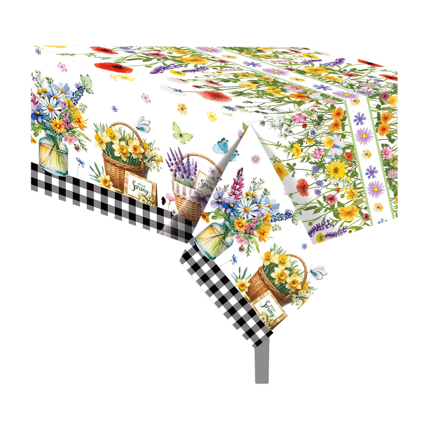 1 Pack American Flag 4th of July Party Plastic Tablecloth 54 x 87 Inch Long Rectangular Table Cover for Buffet,Veterans Day Holiday Dinner,Election Day Picnic or Tablecloth for Kitchen Event WN420
