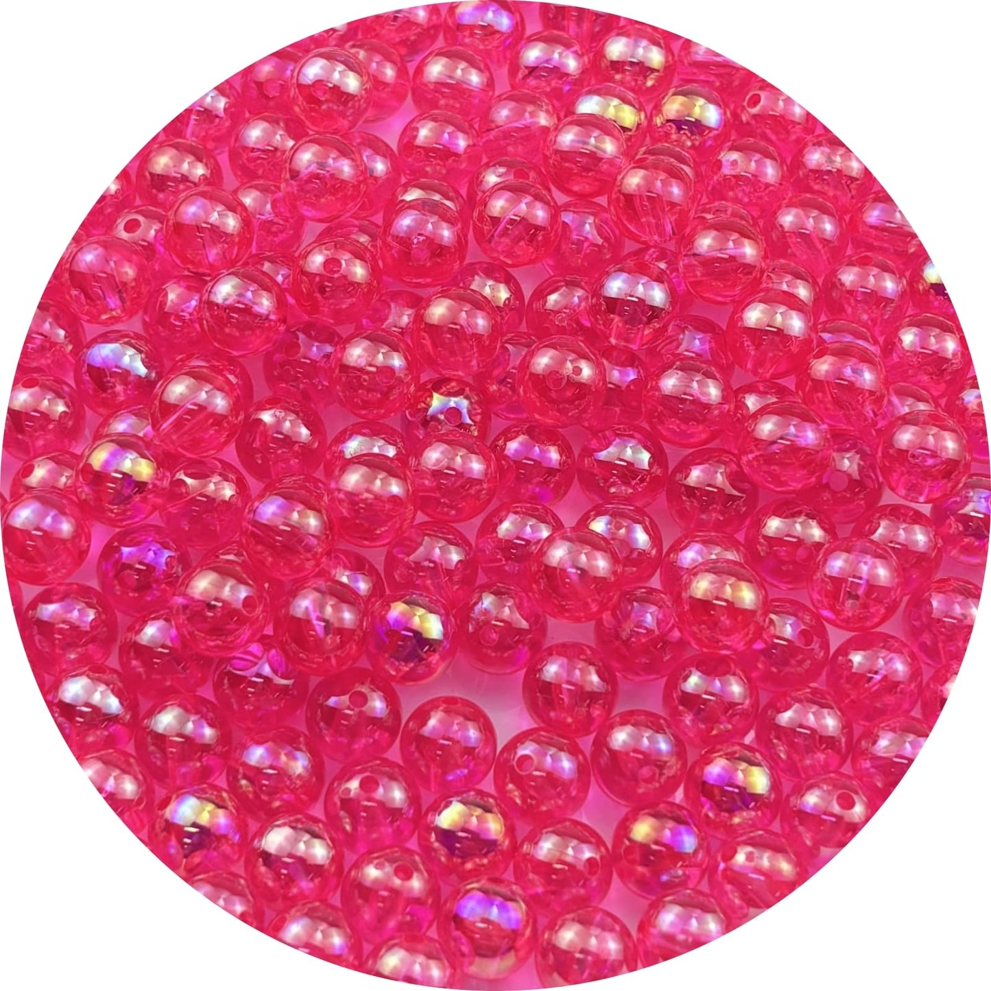 2000pcs 4mm Acrylic Round Beads AB Colors Acrylic Beads Round Spacer Beads with Hole for DIY Bracelet Necklace Jewelry Making Supplies Handmade Craft(Green AB) BST220