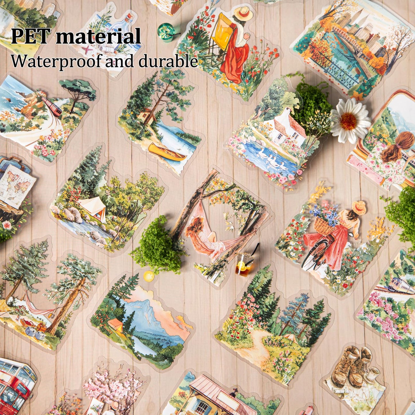 180 Pcs Clear Loop Arrow PET Stickers for Scrapbook Journal BST202