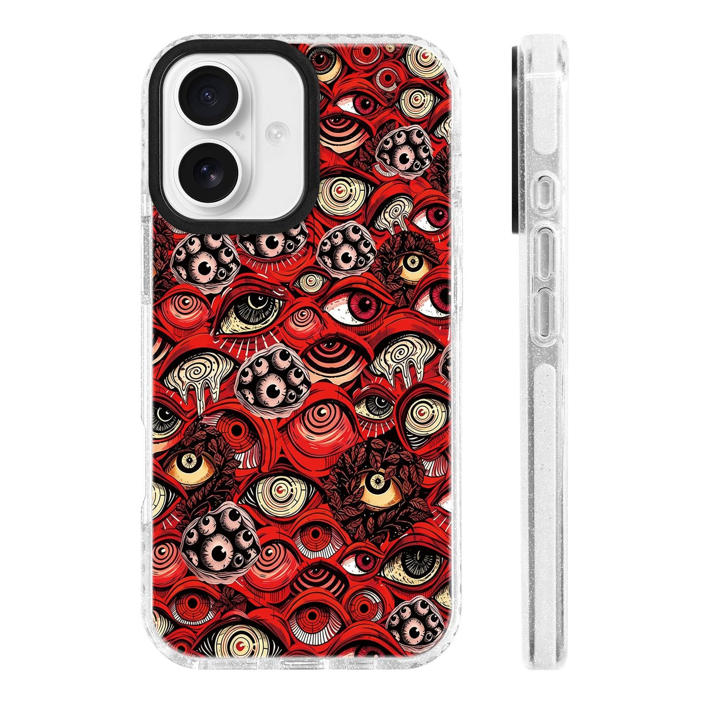 for iPhone 16 Pro Case [Military-Grade Drop Protection/Stylish Soft TPU Protective/Camera Protection/for Women & Girls] - Beach Party Collage Pattern with Mermaid WN420