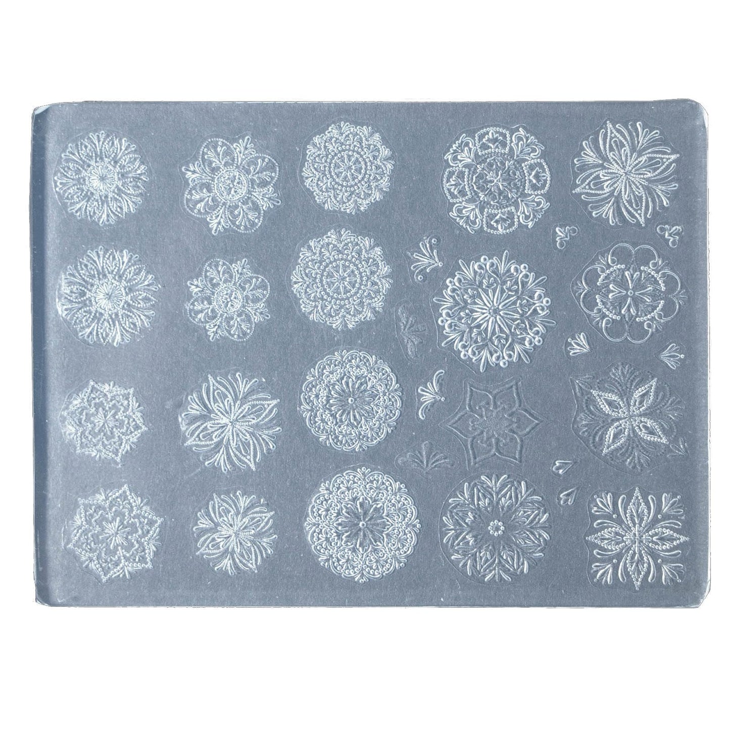 Nail Art Silicone Mold Beautiful 3D Nail Embossed Stencils Molds Epoxy Resin Mold DIY Crafts Party Home Decor BST220