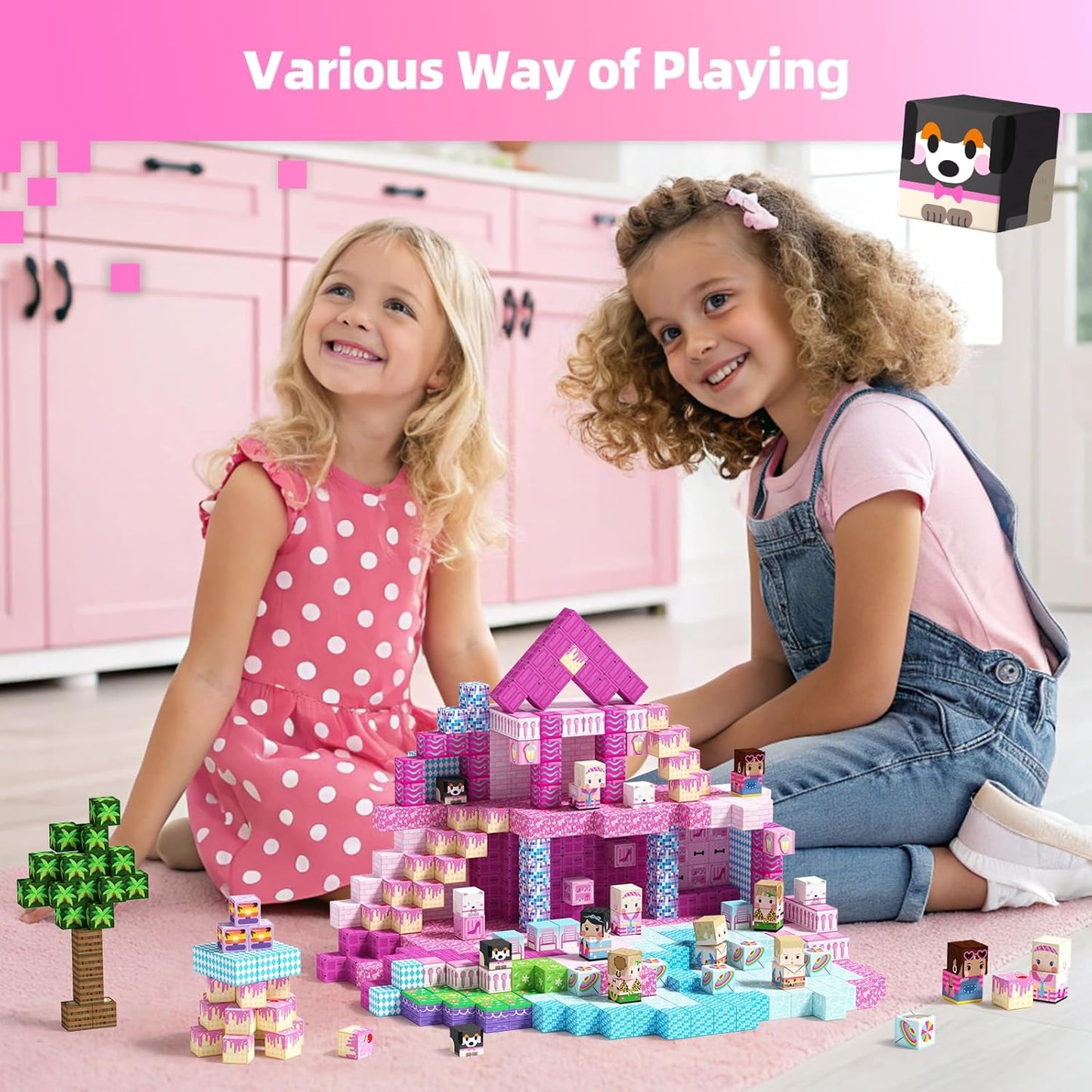 GobiDex Magnetic Building Cubes 100 Piece Set 67