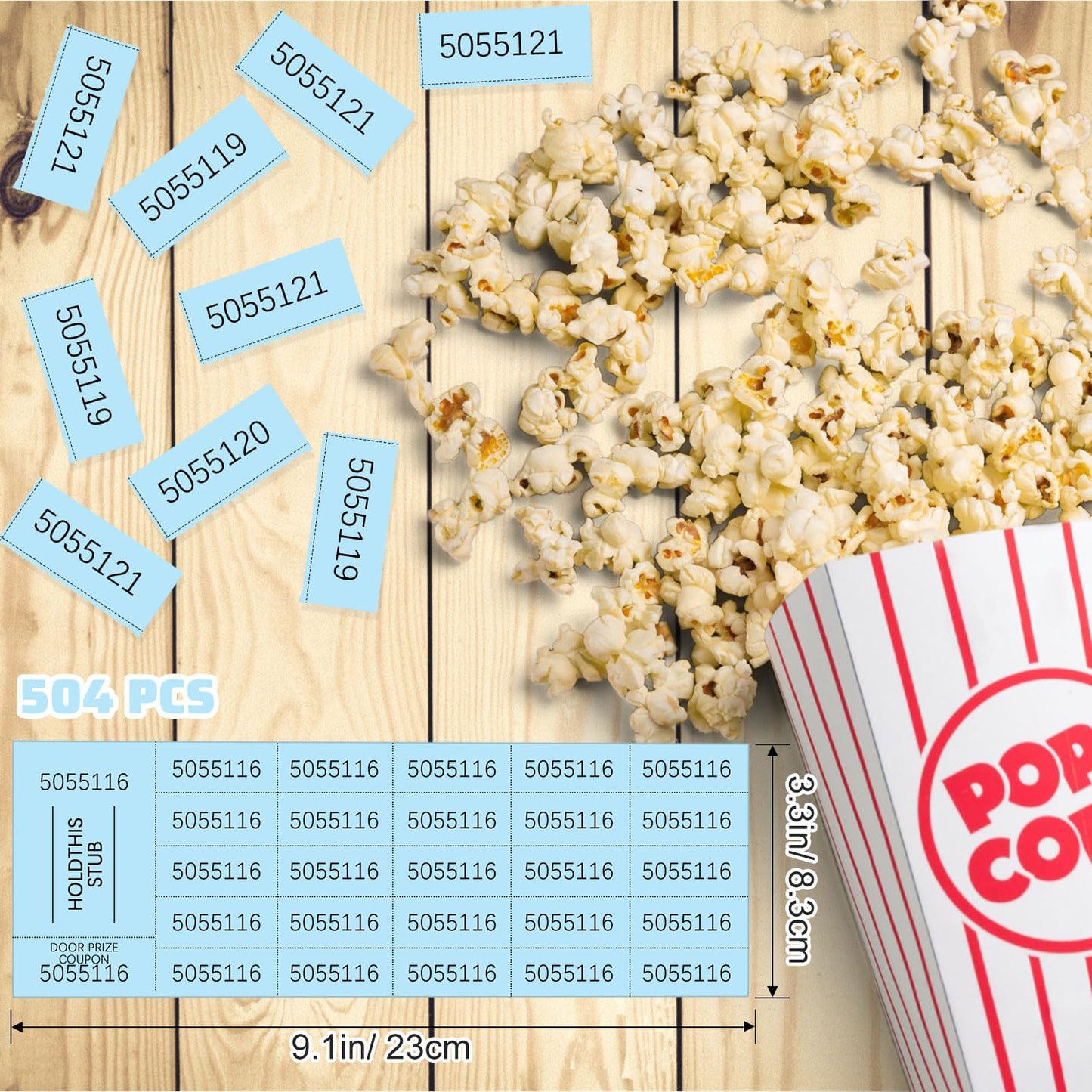 Kosiz 504 Sheets 25 Bid Raffle Ticket with Different Numbers Per Sheet Chinese Auction Tickets for Events Church Basket Auction Silent (Light Green)