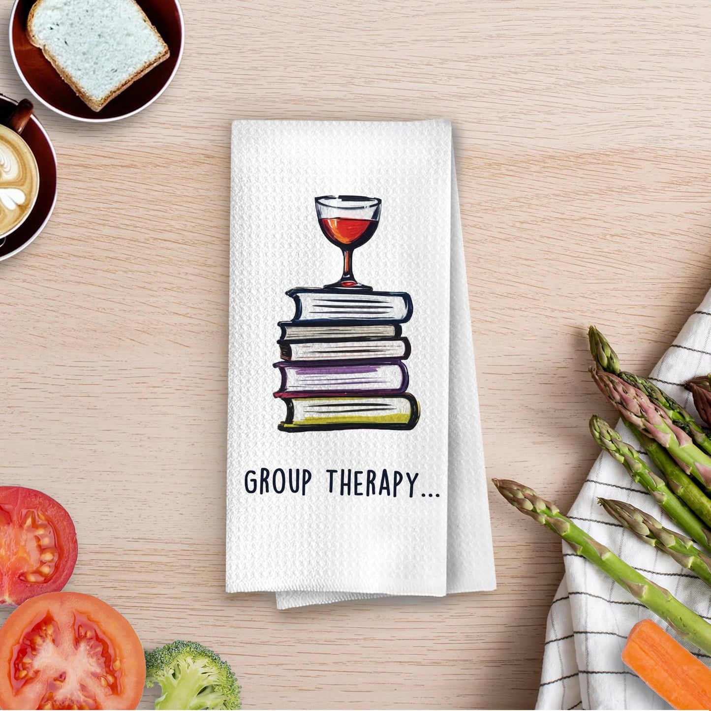 Funny Wine Kitchen Decor - Wine Gifts Waffle Dish Towels for Kitchen, Hostess Gifts Hand Towels, Housewarming Gift Tea Towel, 16x24 Inch BST220