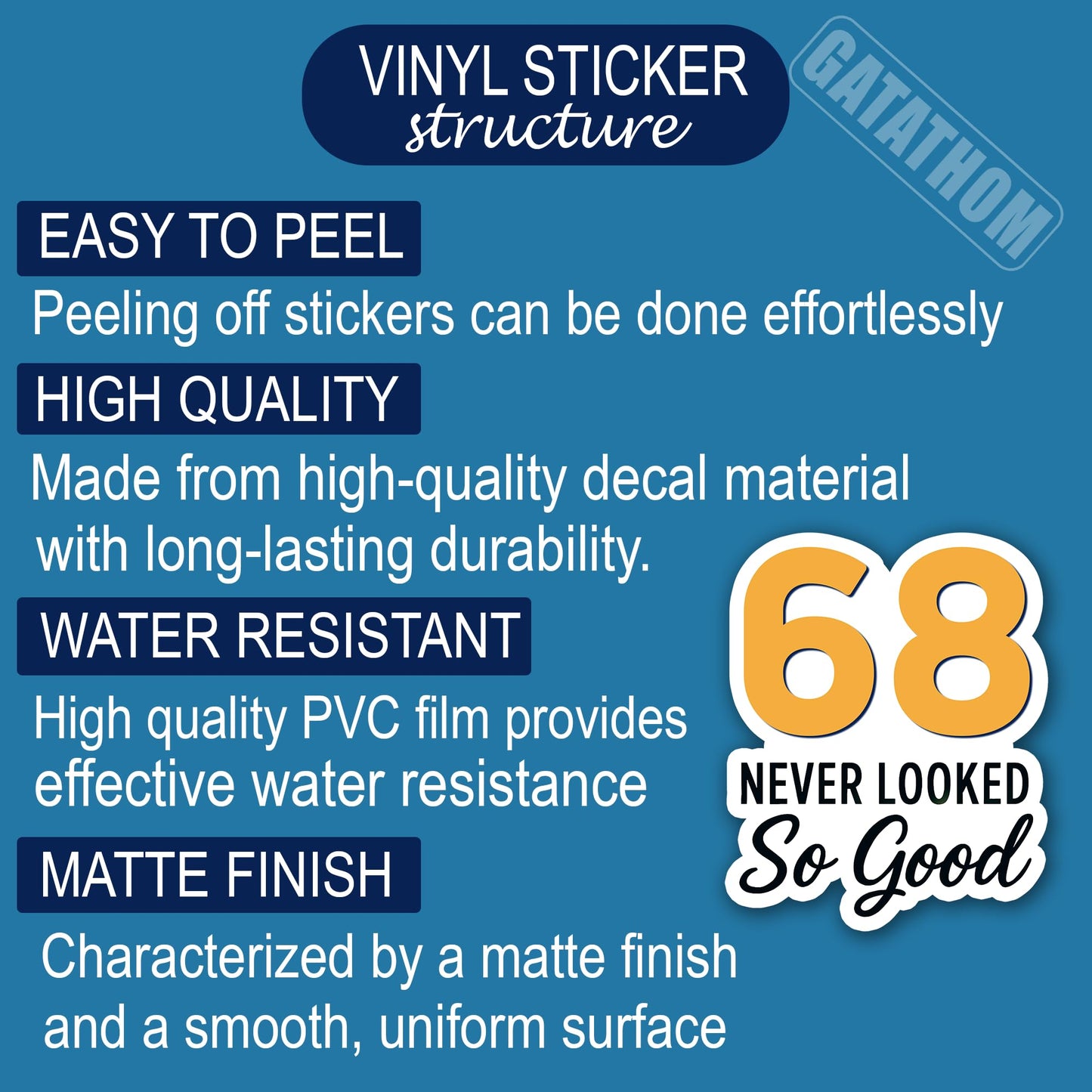 (3PCS) 83 Never Looked So Good Sticker – Happy 83th Birthday, Waterproof Vinyl Decals for Party Decor, Scrapbooking, Water Bottles, Laptops, Size 3" x 2.5" BST202