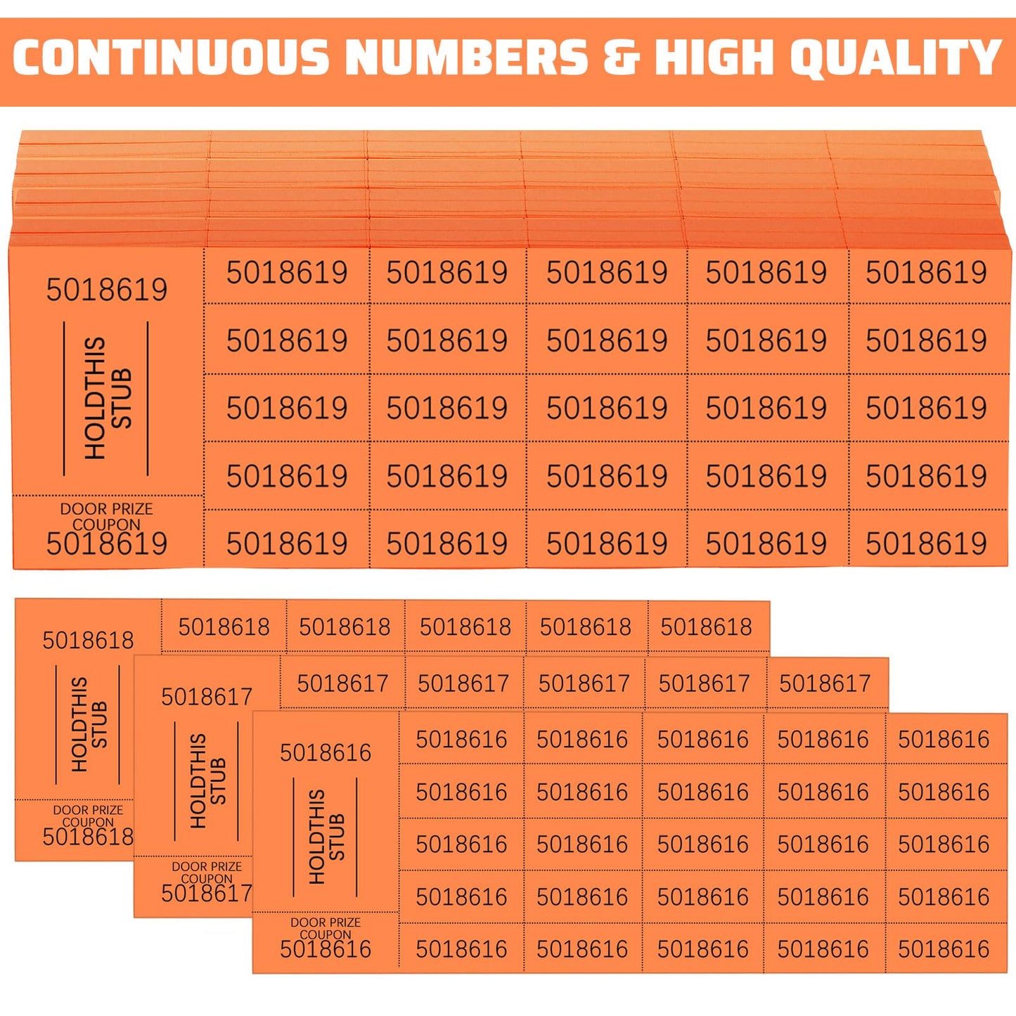 Kosiz 504 Sheets 25 Bid Raffle Ticket with Different Numbers Per Sheet Chinese Auction Tickets for Events Church Basket Auction Silent (Light Green)