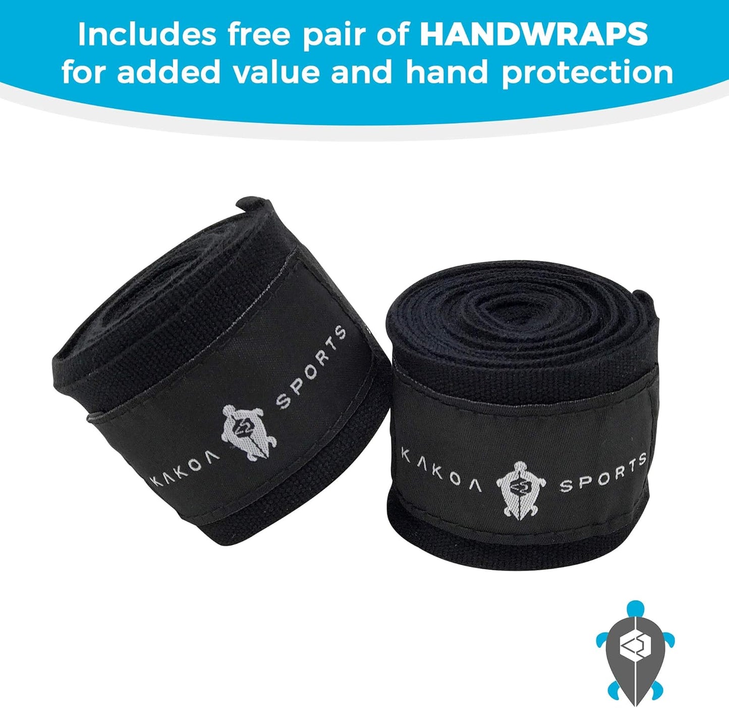 Boxing Gloves & Hand Wraps Set for Women and Men -16oz - Perfect for Boxing, Muay Thai, Kickboxing, MMA Training, Heavy Bag, & Punching Bags - Sparring Gloves (White)