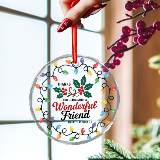 Best Friend Ornaments for Women - Friends Gifts 2025 - Friendship Gifts for Friend Female, BFFs, Besties, Soul Sisters, Friends Group Christmas Tree Decoration - Friendship Glass Ornament (FR2) BST220