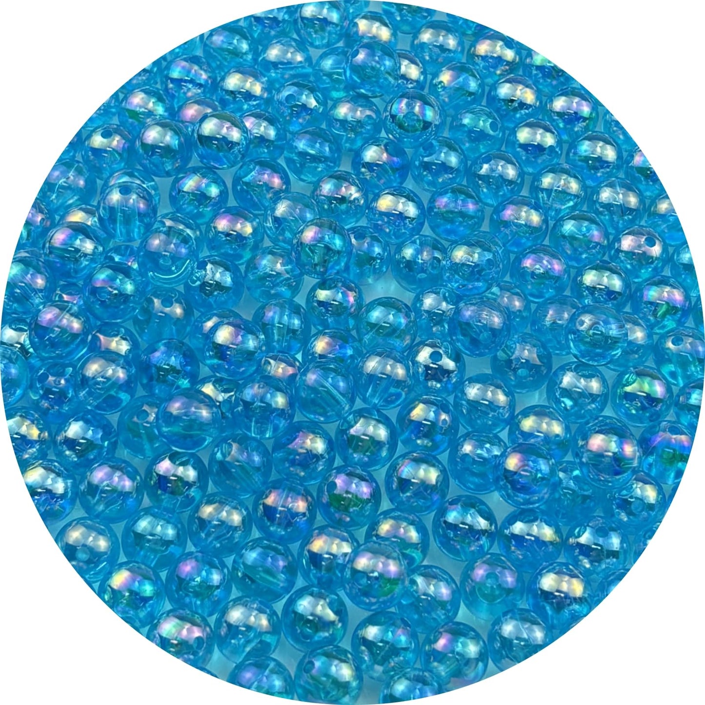 2000pcs 4mm Acrylic Round Beads AB Colors Acrylic Beads Round Spacer Beads with Hole for DIY Bracelet Necklace Jewelry Making Supplies Handmade Craft(Green AB) BST220
