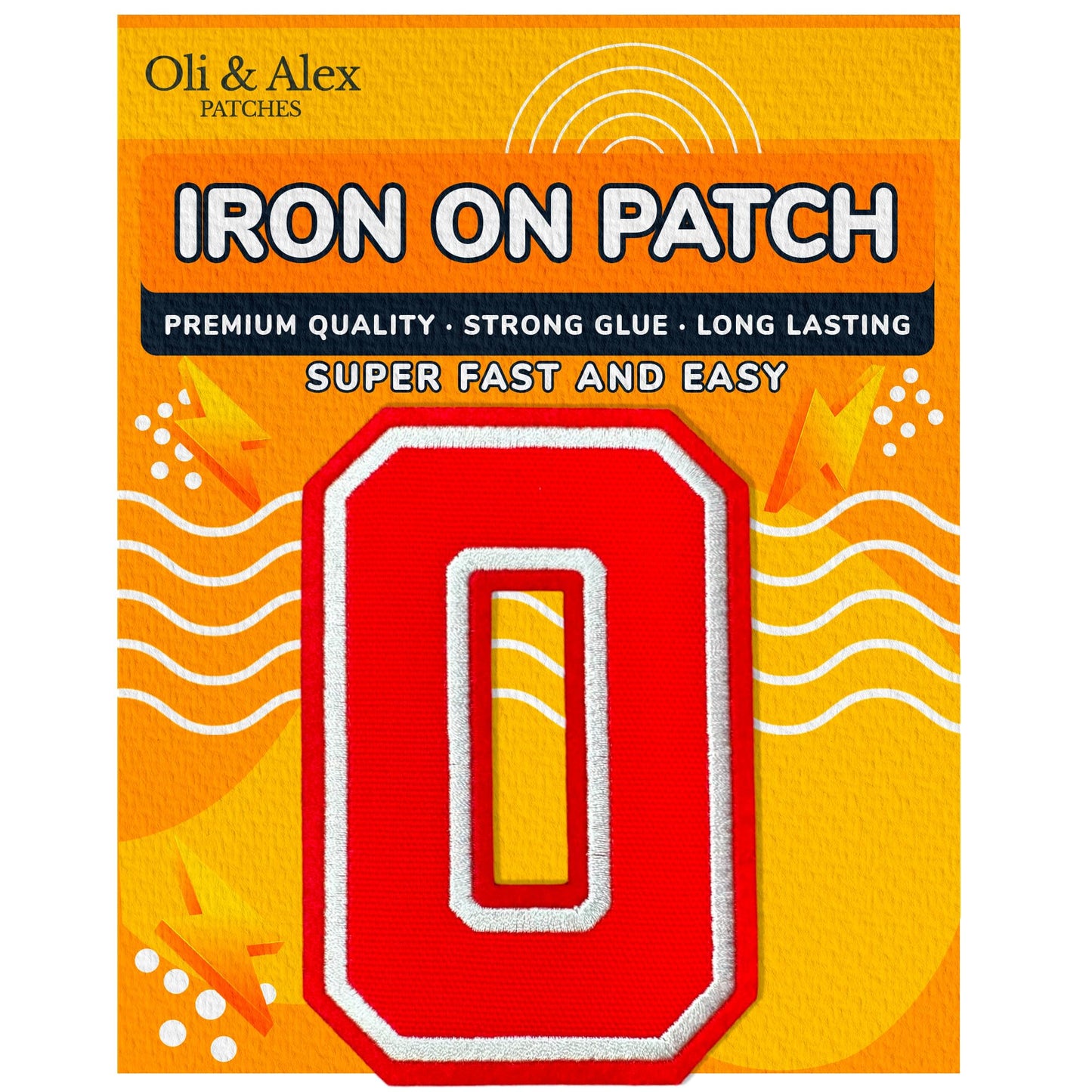 Iron On Letters Patches Premium Quality - Letter for Clothing - Varsity Patch Transfer for Clothes - Embroidered Letters Patches for Jersey Jackets - Sew on Appliques Red BST220