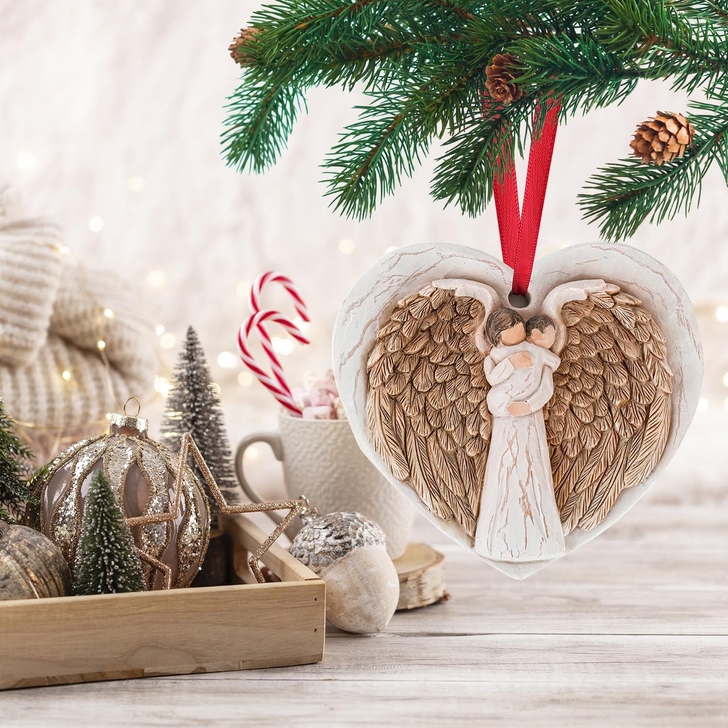 3D Christmas Ornament 2026 Wedding Gifts for Couple - Romantic Our First Christmas Married Engaged Ornament Bridal Shower Gift - Just Married Ornaments for Xmas Tree, Mr and Mrs Gifts for Newlyweds BST326H