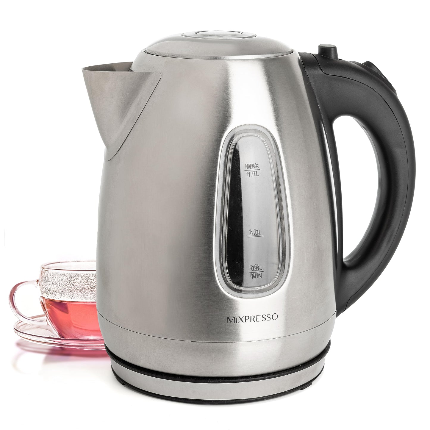 Mixpresso Electric Kettle Temperature Control, Hot Water Kettle Electric, Cordless 1 Liter Capacity, Keep Warm & LED Indicator, Auto-Shutoff, Boil-Dry Protection, Stainless Steel Electric Kettle BST220