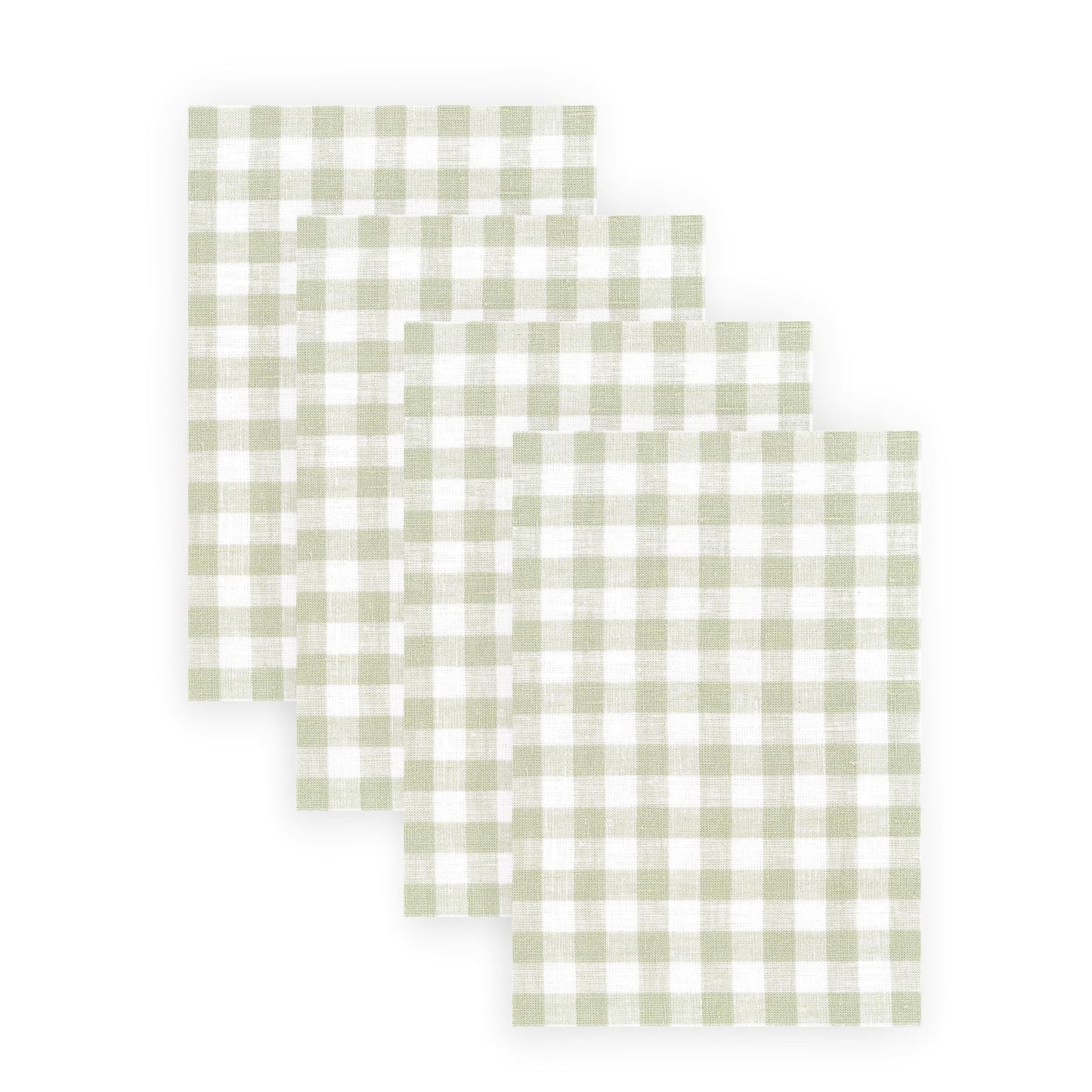 Solino Home 100% Linen Napkins Hydrangea Blue Check, 20 x 20 in, Set of 4 | Gingham Check Cloth Napkins for everyday meals, hosting and gifting; gingham checkered weave; Pure Linen; OEKO-TEX Certified BST326SOLH
