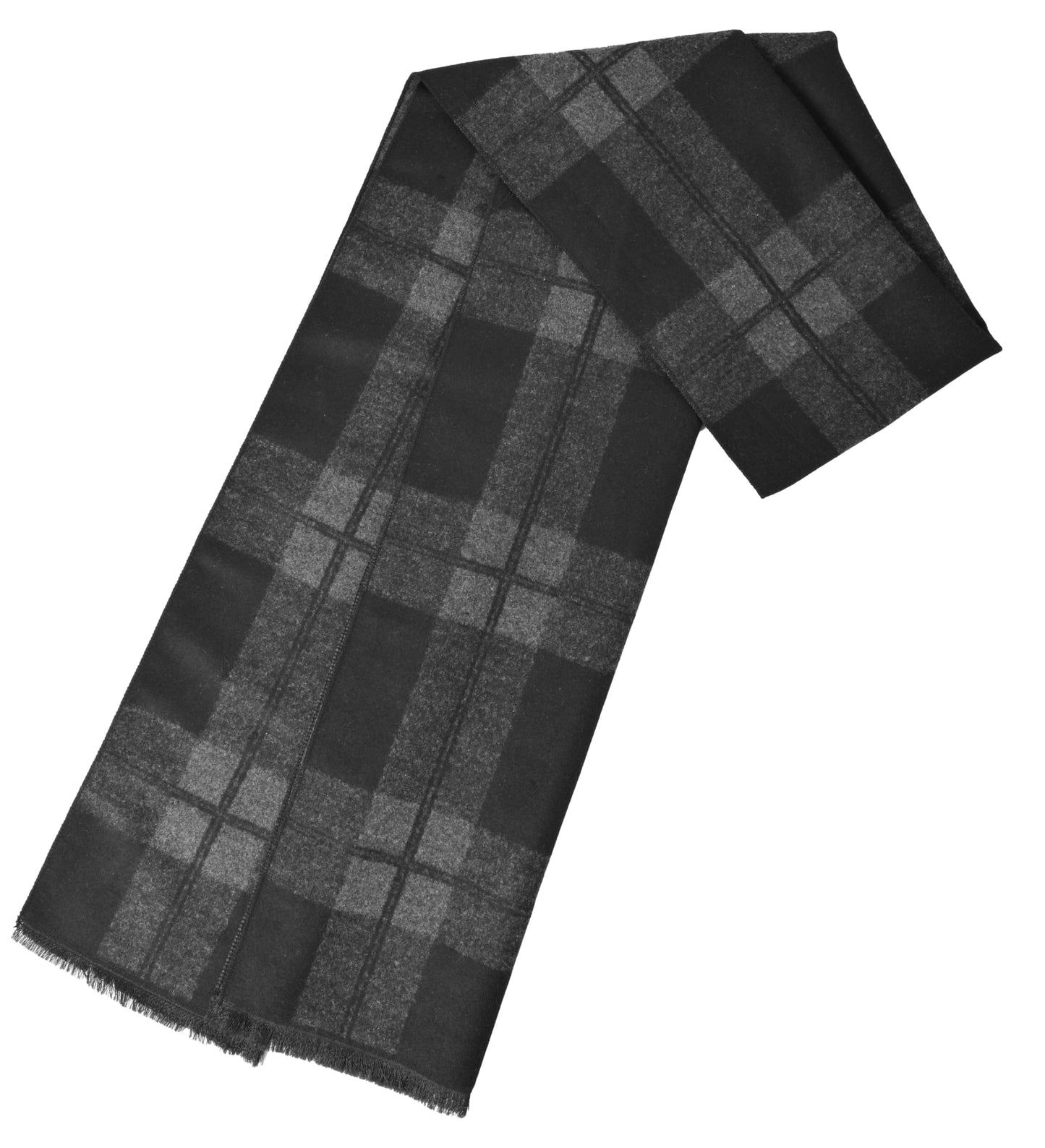 Mens Winter Scarf Cashmere Feel Warm Scarves Long Plaid Tassel Scarf for Men WN420