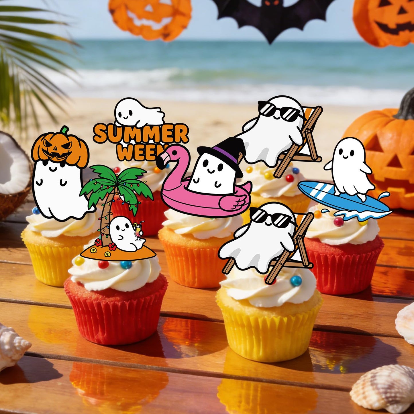 Baseball Birthday Party Decorotions - 24 PCS Ice Cream Drip Baseball Theme Cupcake Toppers, Boys Girls Sports Birthday Party Decorotions Supplies BST326L