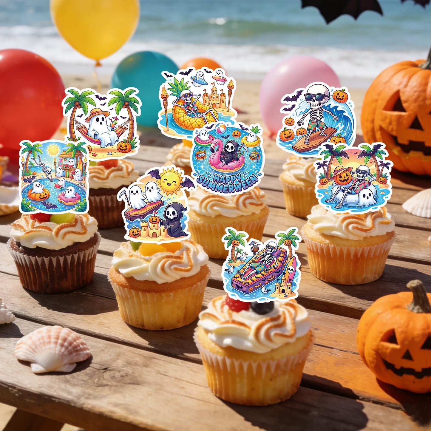 Baseball Birthday Party Decorotions - 24 PCS Ice Cream Drip Baseball Theme Cupcake Toppers, Boys Girls Sports Birthday Party Decorotions Supplies BST326L