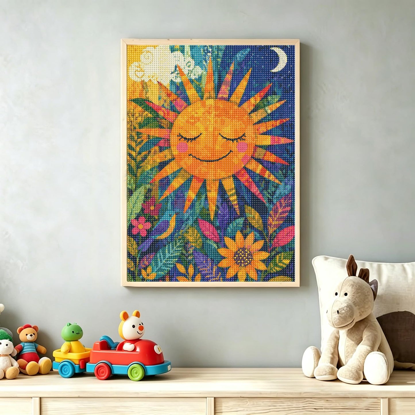 ArtIgle 5D Diamond Painting Kits for Adults, Ancient Sphinx Full Round Drills Gem Diamond Dots, Diamond Dot Art for Adults Beginners Clearance Home Wall Art Decor, 13.78 X 13.78 inch BST220