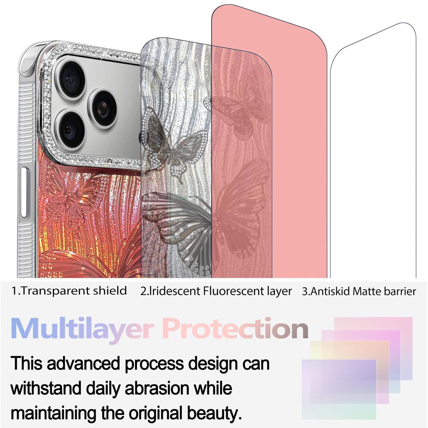 I-MGAE-IN-AR Compact Case for iPhone 16 Holographic Cloud Design,Cute Trendy Soft Slim TPU Shockproof Protective Phone Cases Cover for Women Girls Aesthetic Glitter WN420