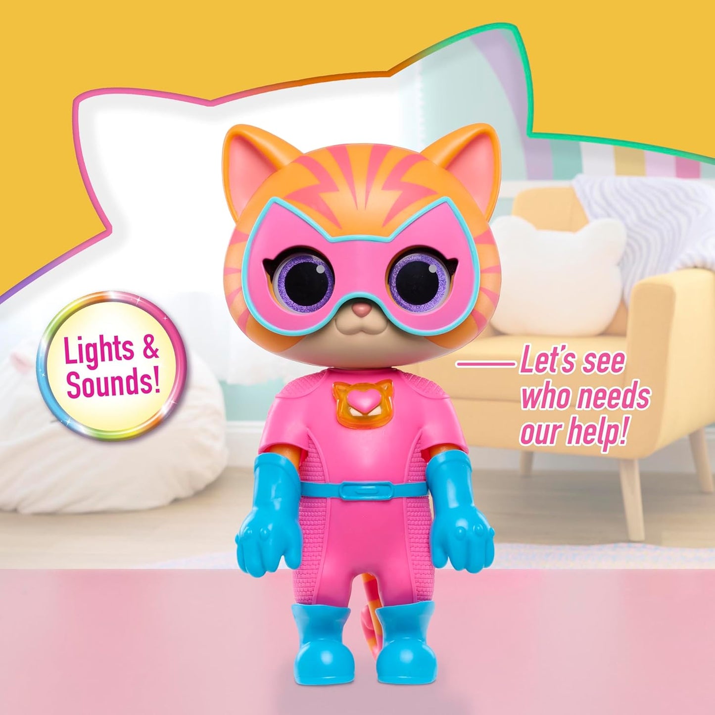 Disney Junior SuperKitties Cat-Tastic Transforming Ginny Lights and Sounds Figure 67