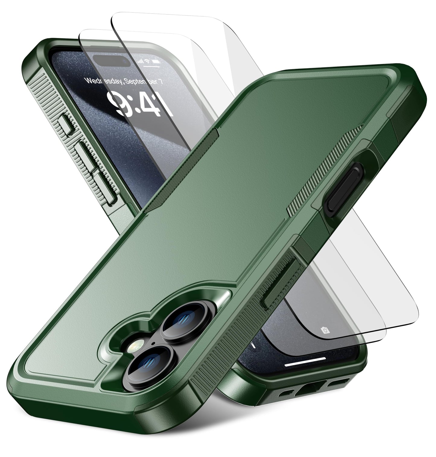 Magnetic for iPhone 17 Air Case [Compatible with MagSafe] [Shockproof] [Heavy Duty Protection] Pocket-Friendly & Tough Non-Slip Protective Phone Cover for iPhone 17Air 6.6", Black WN420
