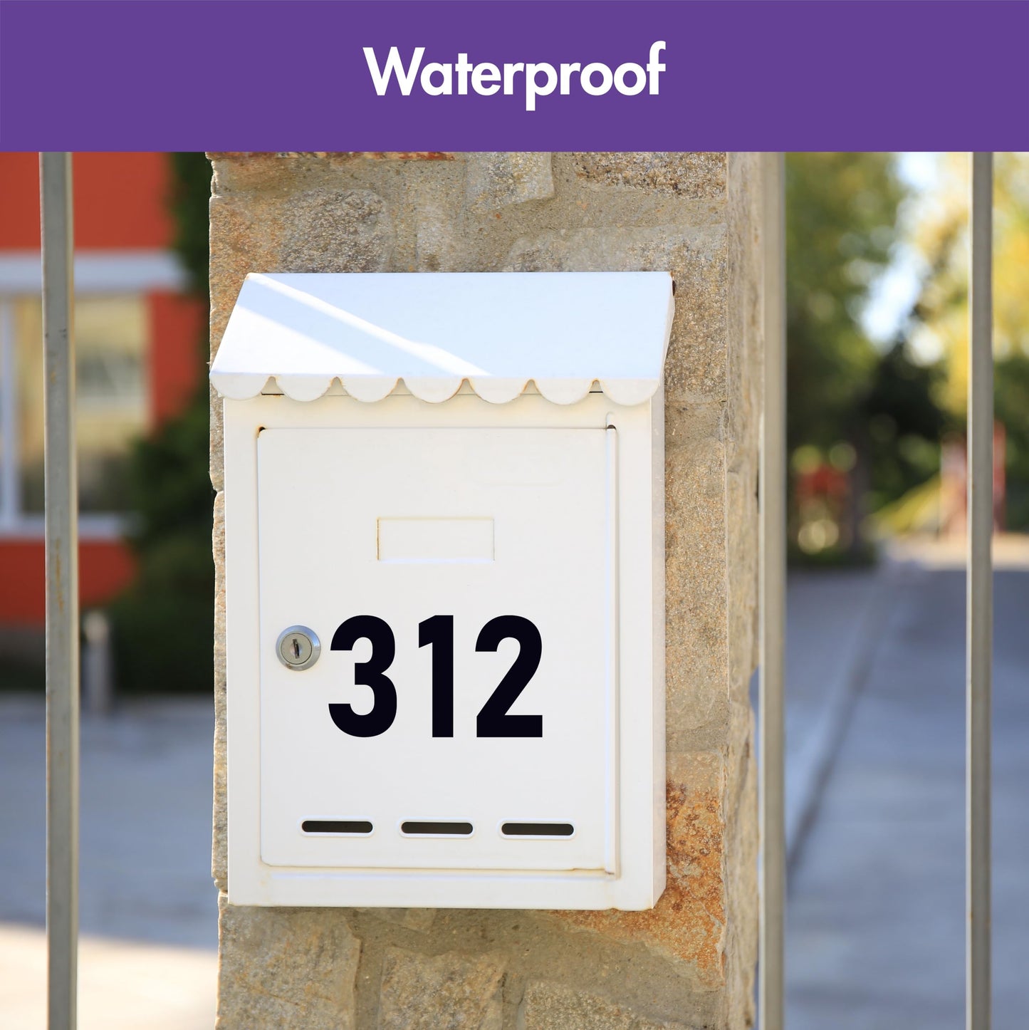 300 PCS Number Stickers, 2” Waterproof Vinyl Number Stickers Consecutive Number 0-9 Labels Self-Adhesive Without Residue Left for Office, Classroom, Indoor, Boxes, Storage (15 Sheets, White) BST220