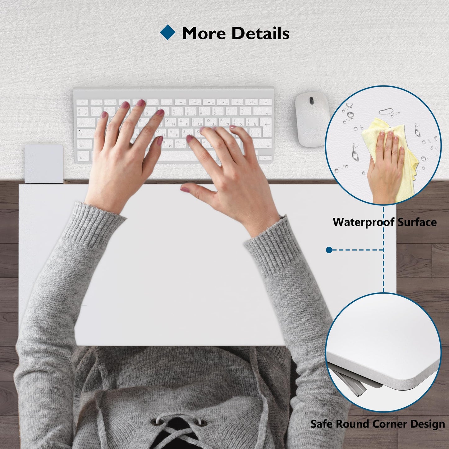 BONTEC Ergonomic Desk Extender Tray, 9.5"x9.1" Wrist Rest Shelf | 90°Foldable Elbow Support, Table Mount Arm, Clamp on Computer Arm Rest for Desk, Office & Home Use,Durable Easy to Install BST202