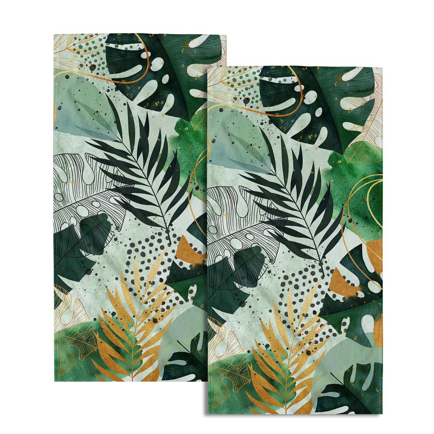 Imiss Coral Starfish Hand Towels for Bathroom，Nautical Coastal Seashell Guest Towels 14.4 x 28.3 Inch Set of 2 Soft Small Bath Towel Kitchen Dish Towels for Home Hotel Gym Spa BST220