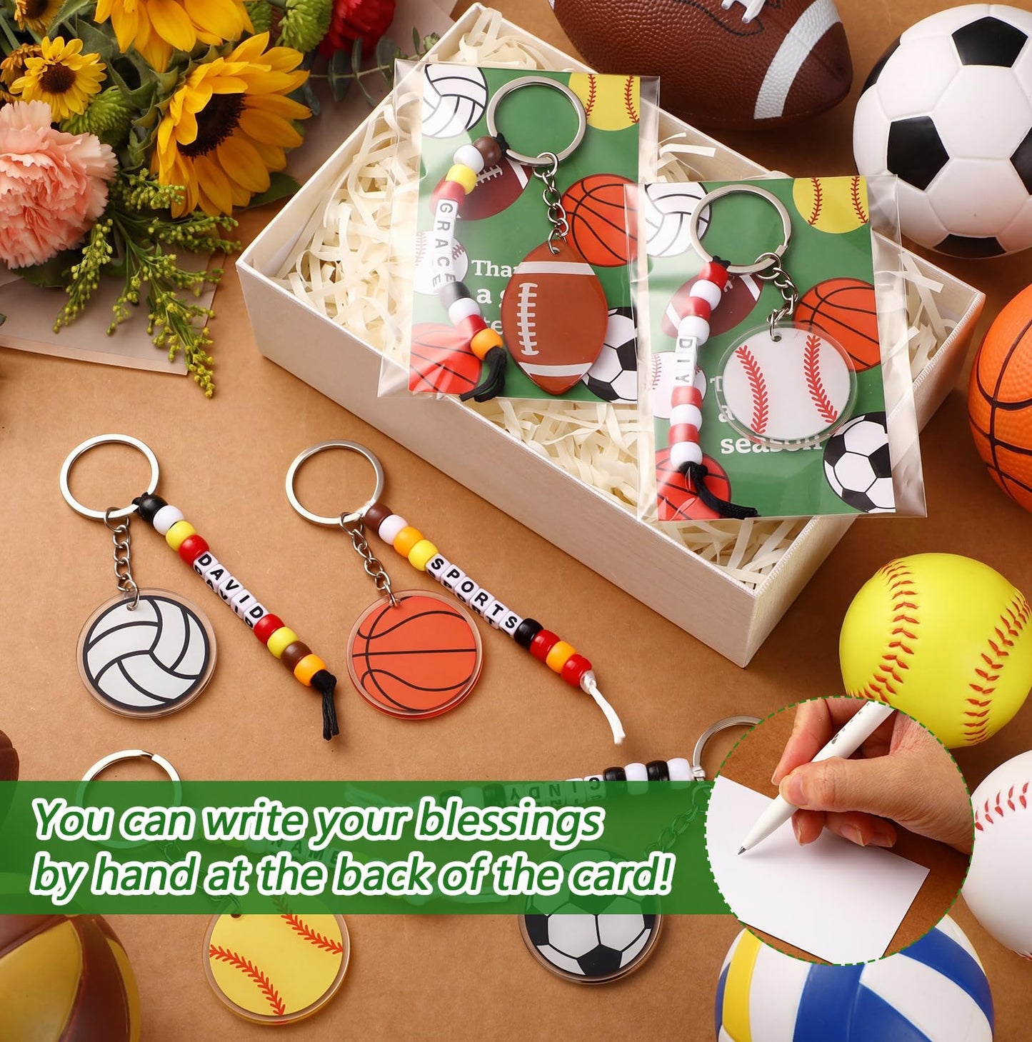 Suncalla 984 Pcs 24 Set Dinosaur Nugget Keychain Making Kit DIY Valentine's Key Chain Crafts Bead Adjustable Letter Beads Cards Strings Kit Gift Backpack Accessories Party Favors(Cute Color) WN420
