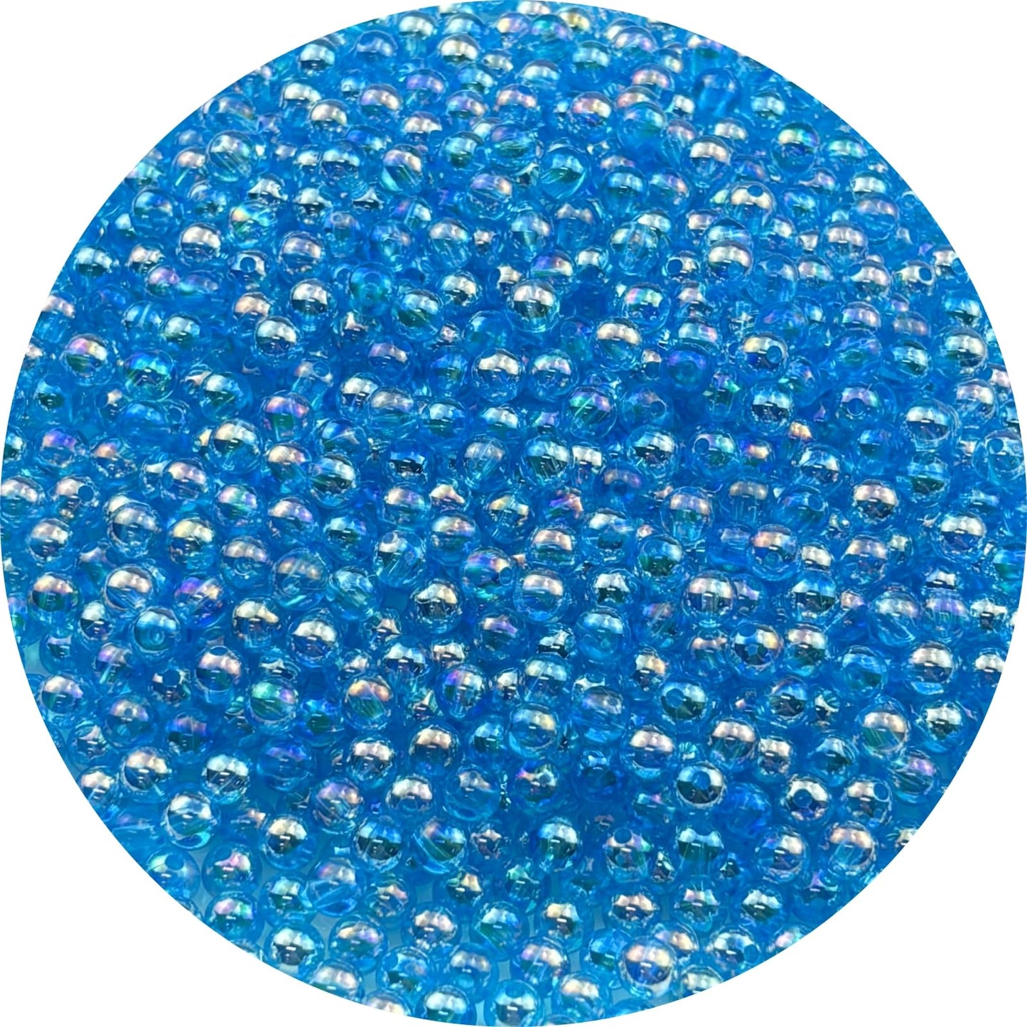 2000pcs 4mm Acrylic Round Beads AB Colors Acrylic Beads Round Spacer Beads with Hole for DIY Bracelet Necklace Jewelry Making Supplies Handmade Craft(Green AB) BST220
