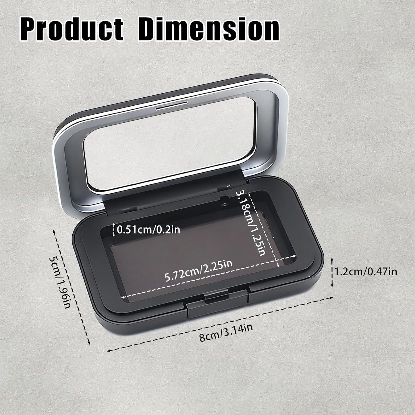 Tatibana Sewing Needle Storage Box, with Acrylic Lid, for Sewing Crafts | Transparent acrylic lid, lightweight, easy to carry, made of good-quality plastic, a strong magnet, store metal needles BST202