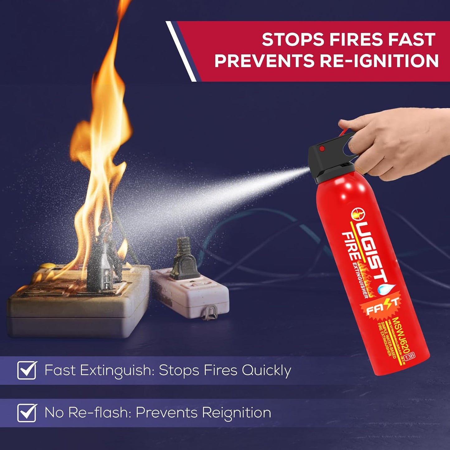 BJY Fire Extinguisher MSWJ600 X 2 54